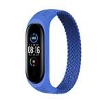 Ремінець  BeCover Elastic Nylon Style для Xiaomi Mi Smart Band 5/Mi Smart Band 6 Size S Deep Blue (706