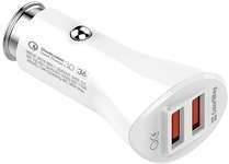 Автомобільний зарядний пристрій  Colorway 2USB Quick Charge 3.0 (36W) White (CW-CHA011Q-WT)