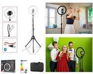 Кільцева лампа Ring Light Kit Hama SpotLight Steady 120 Bluetooth Black 00004643