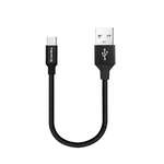 Кабель  ColorWay USB-Type-C 2.4А, 0.25м, Black (CW-CBUC048-BK)