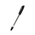 Ручка кулькова  0,7 мм, з грипом, чорна, уп. 50 шт H-Tone (JJ201307-black)