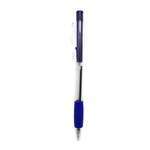 Ручка кулькова  автоматична 0,7 мм, з грипом, синя, уп. 12 шт H-Tone (JJ20144-blue)