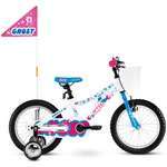 Дитячий велосипед Ghost Powerkid 16" 2021 біло-синьо-рожевий (18PK1008)