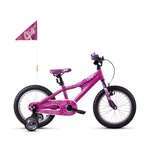 Дитячий велосипед  Ghost Powerkid 16" 2021 Рожево-фіолетово-білий (18PK1009)