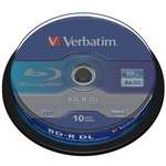 Диск BD-R Verbatim DL 50Gb 6x Cacke 10шт (43746)