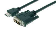 Кабель HDMI ASSMANN HDMI to DVI-D (AM/AM) 2m, black AK-330300-020-S