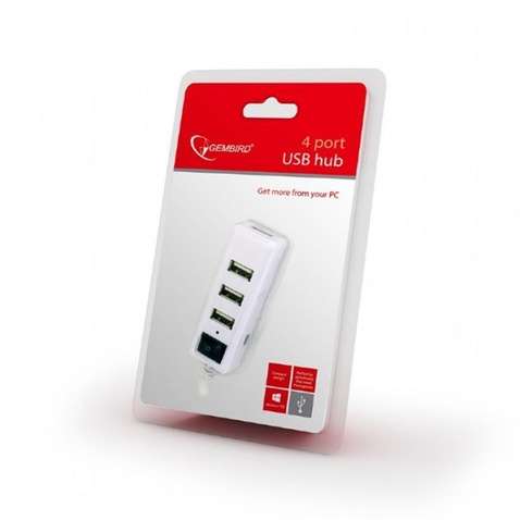 Концентратор USB Gembird Хаб на 4 порта USB 2.0 UHB-U2P4-21