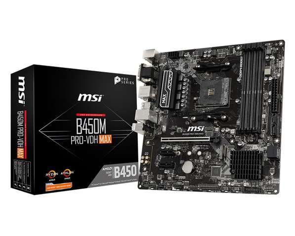 Материнська плата MSI B450M Pro-VDH Max Socket AM4