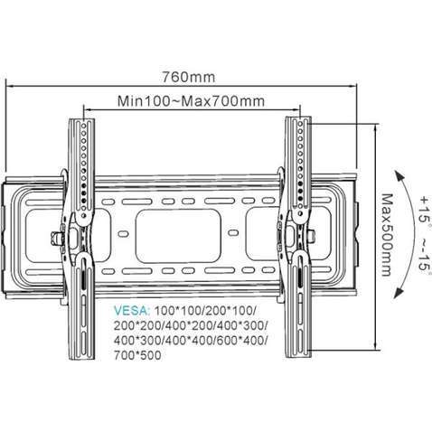 Кріплення для ТВ CHARMOUNT CT-PLB-E70