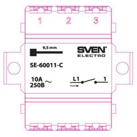 Вимикач SVEN SE-60011-C cream (7100032)