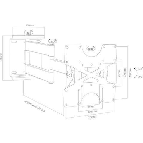 Кріплення настінне CHARMOUNT CT-LCD-T903 CHARMOUNT