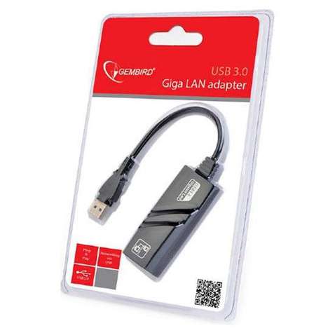 Адаптер Gembird NIC-U3-02 USB3.0-LAN Ethernet 10/100/1000Mbps