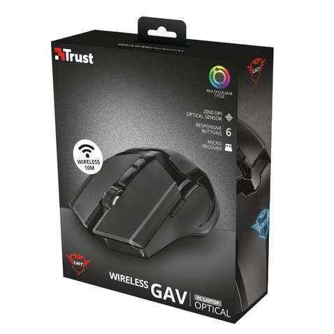 Миша Trust GXT 103 Gav (23213) Black USB