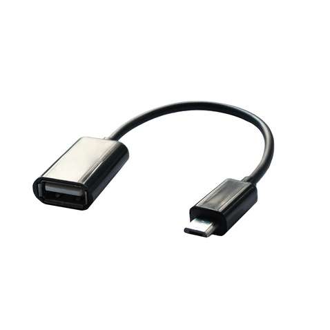 Адаптер Grand-X USB(AF)-microUSB(BM) Black (GXOTG2)