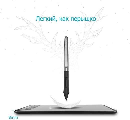 Графічний планшет Huion H640P + рукавичка