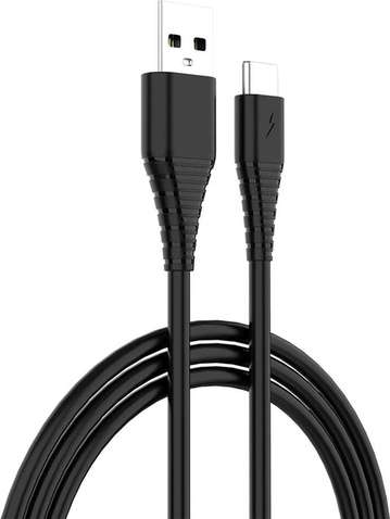 Кабель USB Colorway USB - Type-C (PVC) 2.4А 1м чорний
