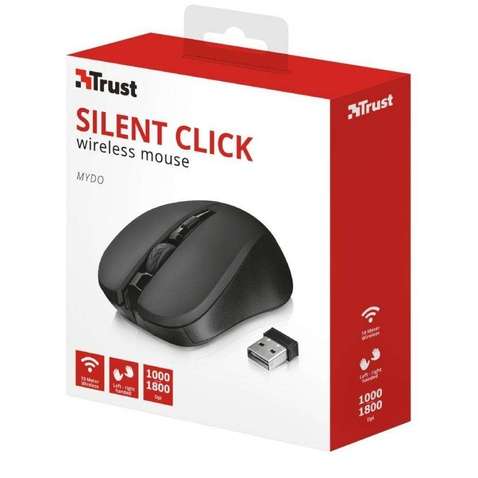 Миша  Trust Mydo Silent wireless mouse black (21869)