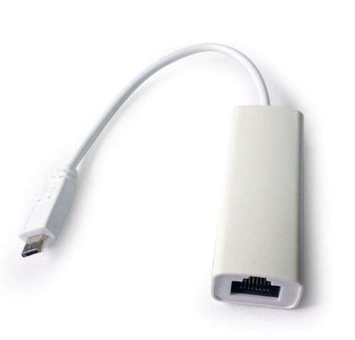 Адаптер Gembird (NIC-mU2-01) MicroUSB-RJ45, White