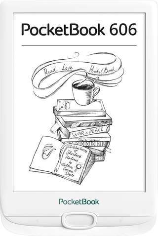 Електронна книга  PocketBook 606 White (PB606-D-CIS); 6" (1024х758) E-Ink Carta, 212 dpi, ОЗУ 256 МБ