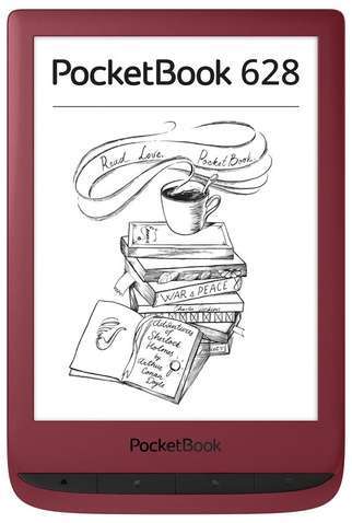Електронна книга PocketBook 628 Touch Lux 5, Ruby Red