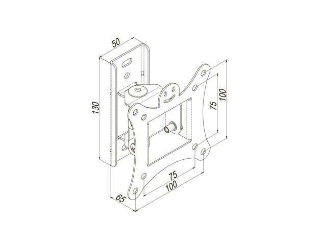 Кріплення для ТВ KSL WMB-3012T 13" - 28" похиле