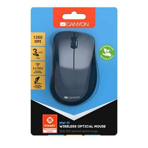 Миша бездротова  Canyon CNE-CMSW11BL Blue USB