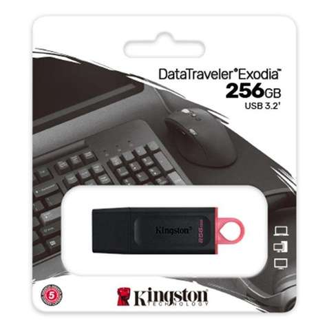 Флешка  256GB Kingston DataTraveler Exodia Black/Pink (DTX/256GB)