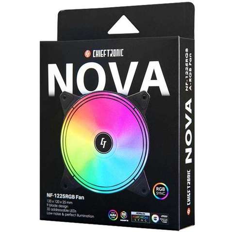 Кулер  Chieftec Nova NF-1225RGB;