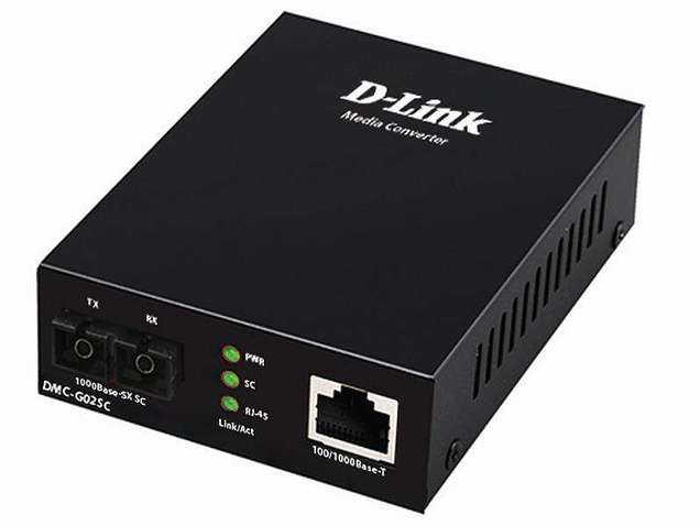 Медiаконвертер D-Link DMC-G02SC