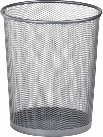 Кошик для паперів  BUROMAX Wire mesh, silver 15 л (BM.6270-24)