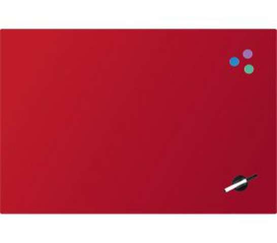 Офісна дошка  Axent скляна магнітно-маркерна 60х90 см, червона(9615-06-А)