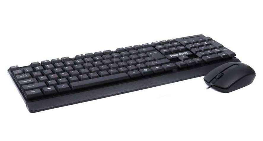 Комплект (Клавіатура + мишка)  Maxxter KMS-CM-01-UA USB Black