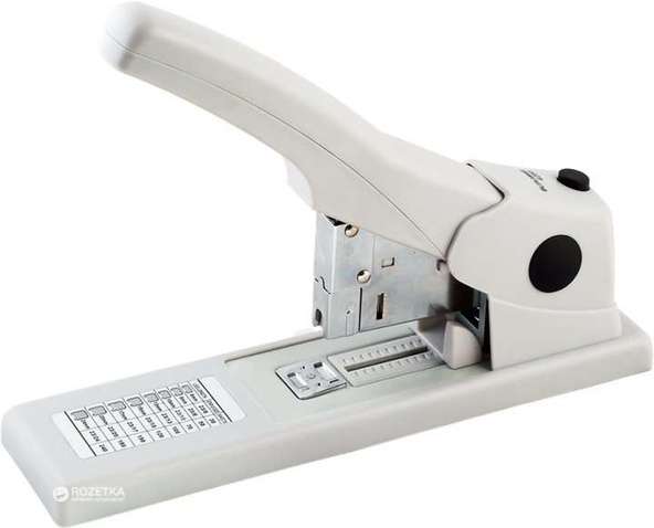 Степлер  Buromax металевий посиленої потужності, 240 л., (скобы 23), 342х87 (BM.4288-09)