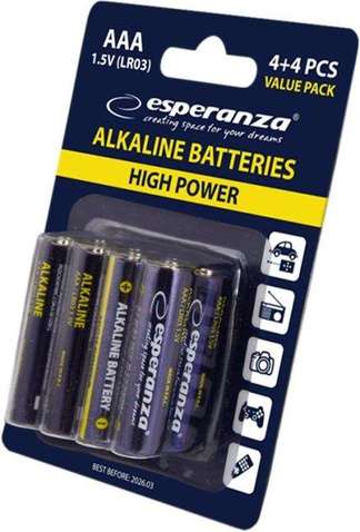 Батарейка  Esperanza AAA / LR03 BL 8шт (EZB104)