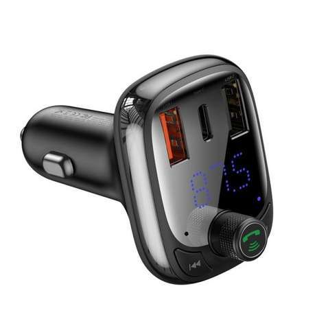 FM-трансміттер   Baseus T typed S-13 Bluetooth MP3 car charger Black