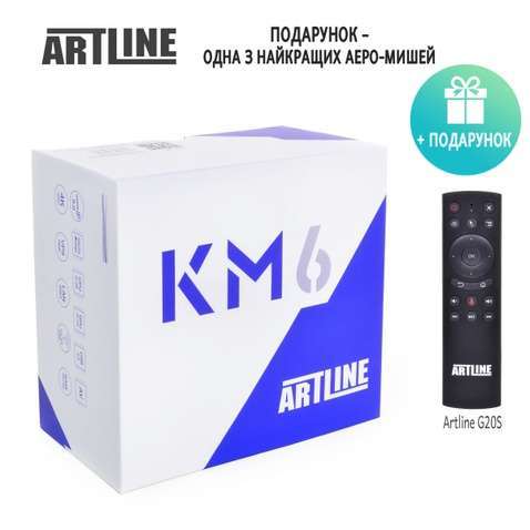Медіаплеєр HD Медіа-плеєр ARTLINE TvBox KM6 4/64GB