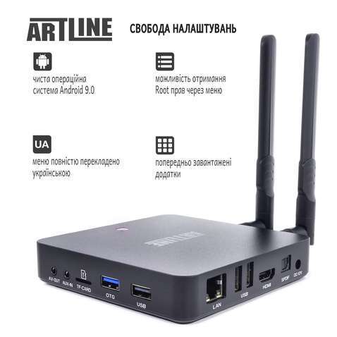 Медіаплеєр HD Медіа-плеєр ARTLINE TvBox KM6 4/64GB