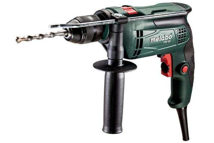 Дриль  Metabo SBE 650, ударна, швидкозажимний патрон, коробка 600742850