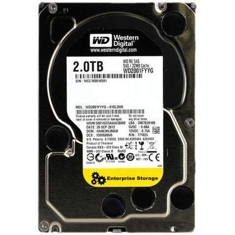 Жорсткий диск для сервера 3.5" 2TB WD (WD2001FYYG)