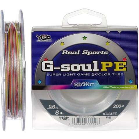 Шнур YGK G-Soul PE 5 Colors 200m 0.6/0.128mm 8lb (5545.02.06)