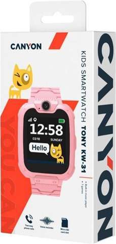 Дитячі смарт-годинник Canyon Tony KW-31 Pink