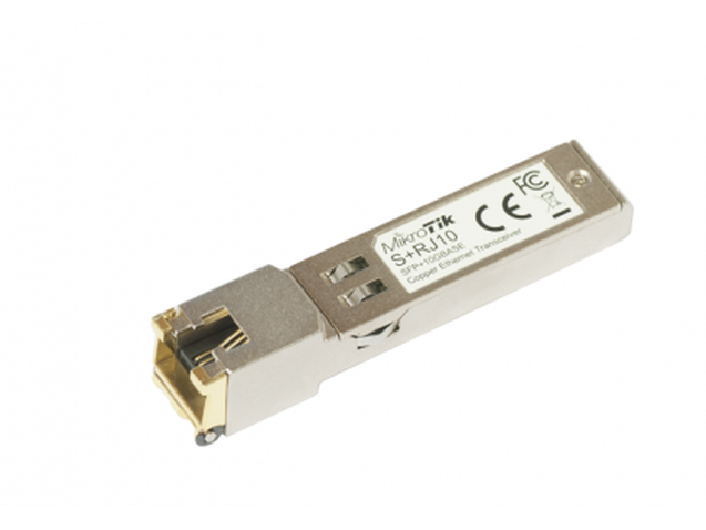 Модуль  SFP Mikrotik S+RJ10 (SFP+ to RJ-45, 10G)