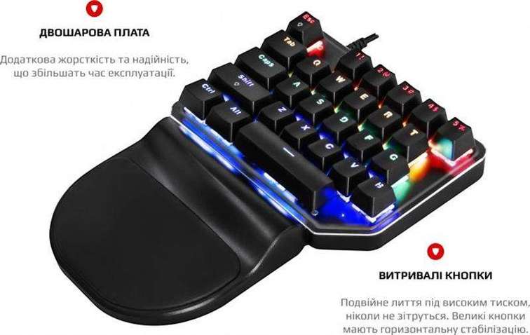 Клавіатура  Motospeed K27 Outemu Red (mtk27mr) Black USB