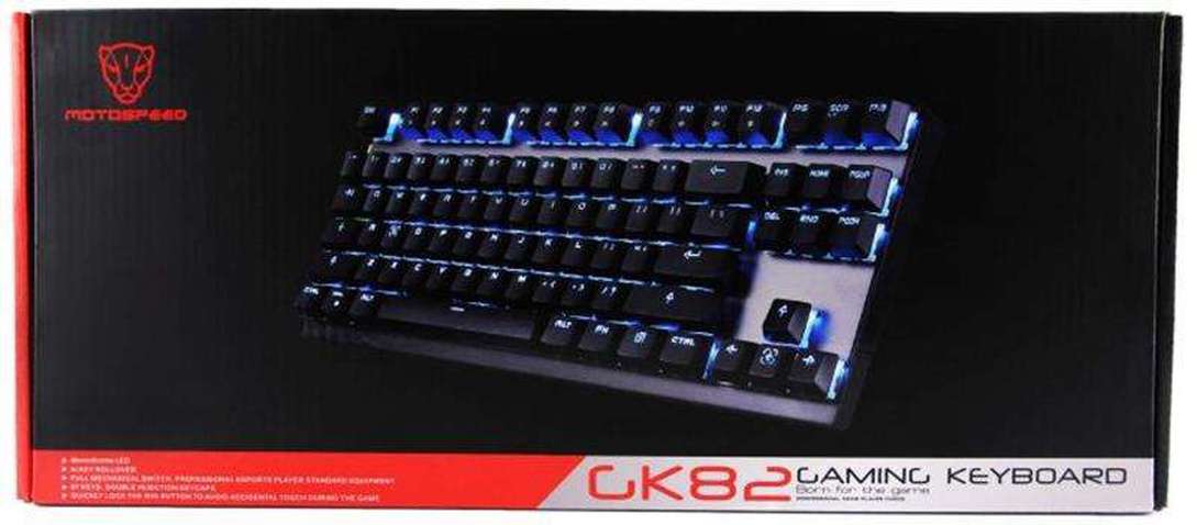 Клавіатура Motospeed GK82 Outemu Blue (mtgk82bmb) Black USB