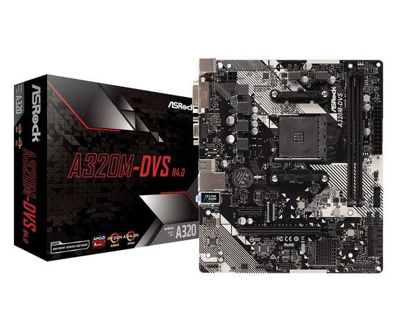 Материнська плата  ASRock A320M-DVS R4.0 Socket AM4