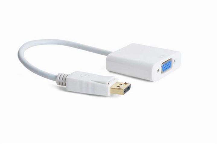 Адаптер-перехідник  Cablexpert (A-DPM-VGAF-02-W) DisplayPort - VGA 0.15м