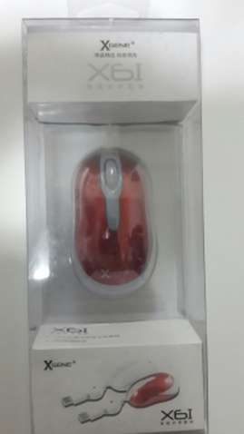 Миша X-Gene X61R USB Red