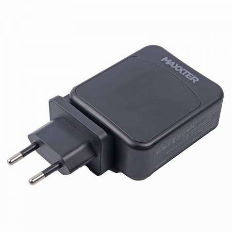 Зарядний пристрій  Maxxter 1USB-A + 2USB-C (PD 65W+PD 18W + QC 3.0)