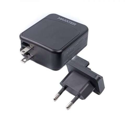 Зарядний пристрій  Maxxter 1USB-A + 2USB-C (PD 65W+PD 18W + QC 3.0)