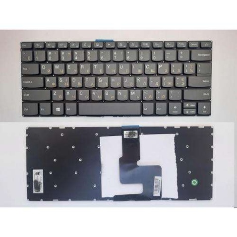 Клавіатура ноутбука  Lenovo IdeaPad 320-14ISK,320S-14IKB/14IBR сіра UA (A46116)